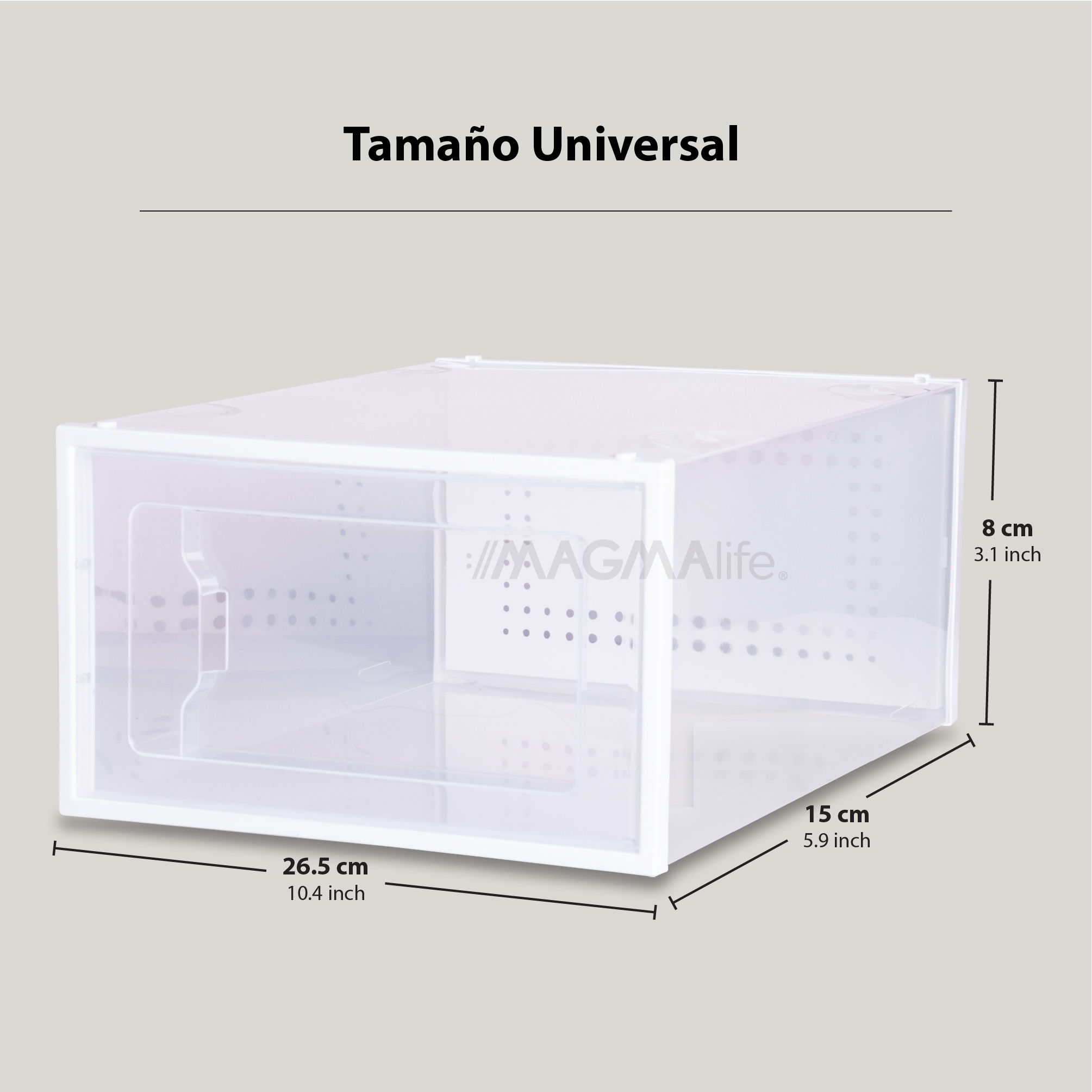 12 Cajas Organizadoras de plástico para zapatos Magma Life