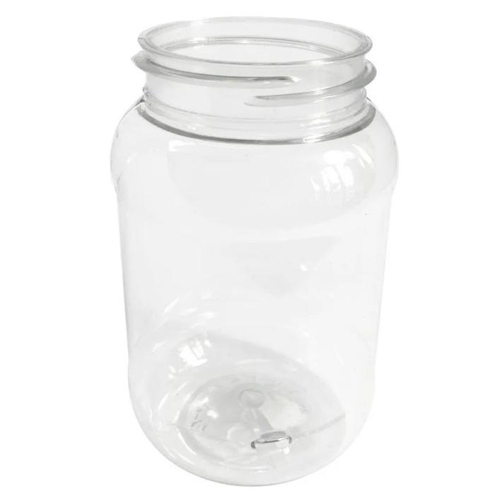 Tarro de Plástico Transparente MXOAT-014 10 Pzs 500 ml   Diámetro 6,3 cm PVC Tapa de Rosca Transparente, BoatPlas