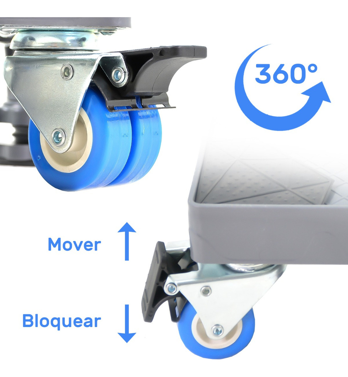 Base Multifuncional Universal Soporte Movil Para Refrigerador Lavadora Ajustable 300 Kg 