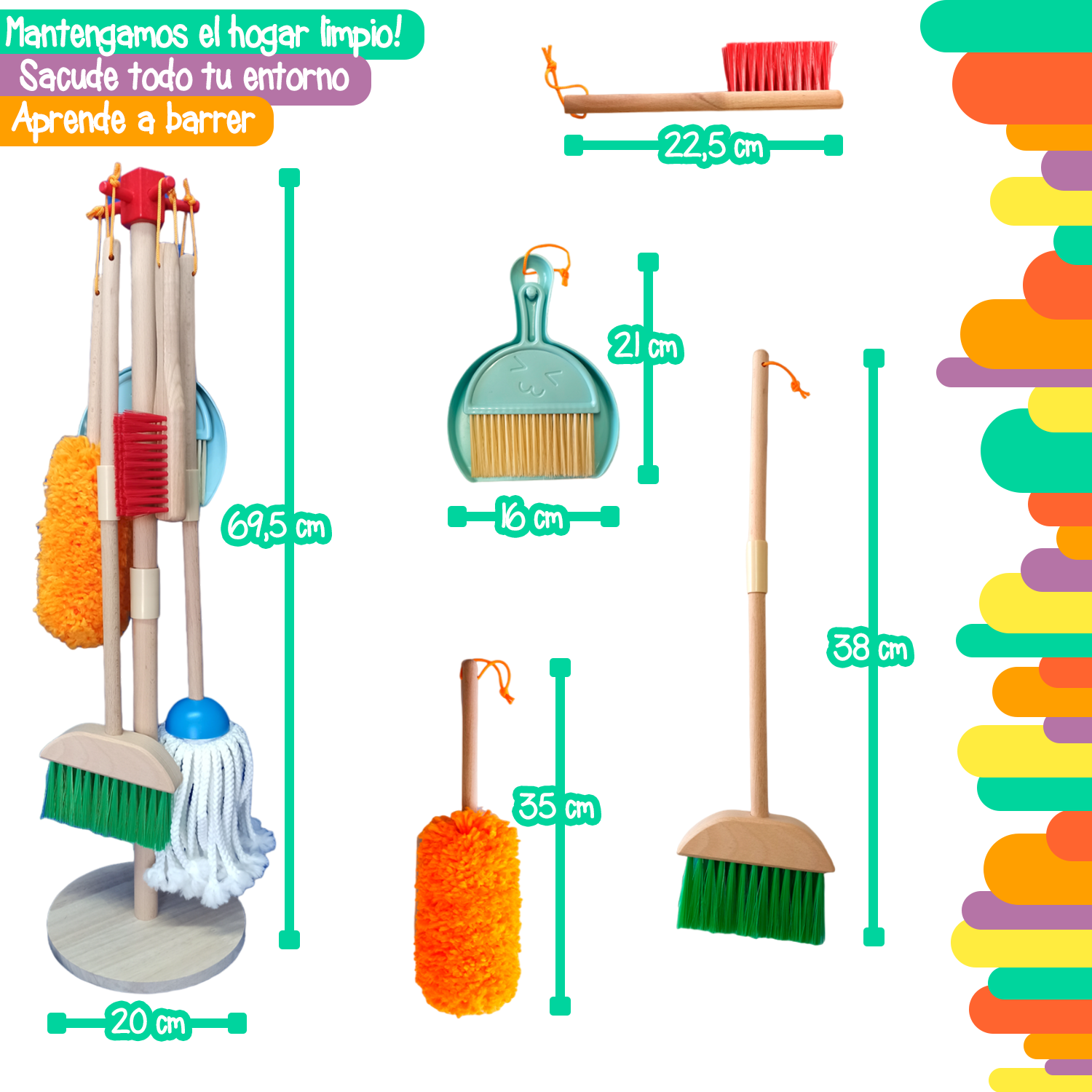 Juego de limpieza para niños 