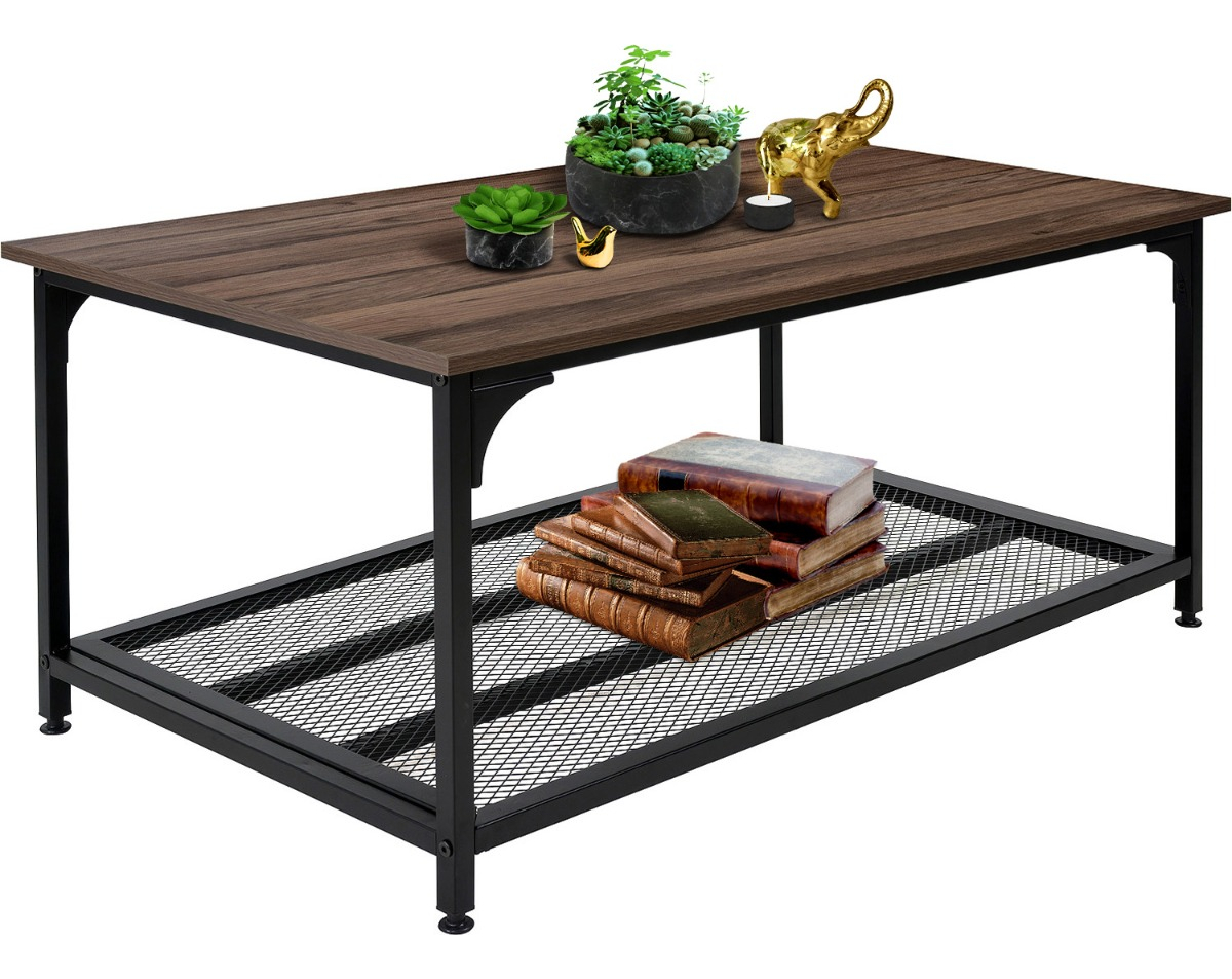 Mesa Centro Hogar Minimalista Industrial 100 X 60 X 47 Cm Acero