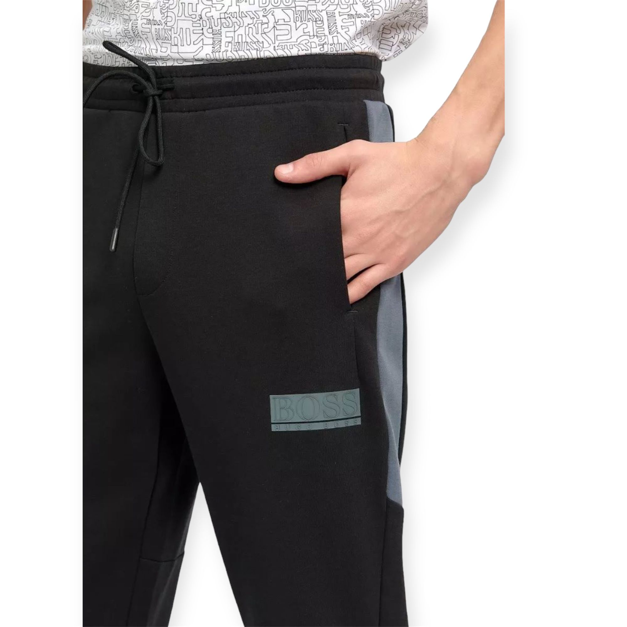 Pants Halvo Hugo Boss Negro/Gris - 100% Original y Nuevo 