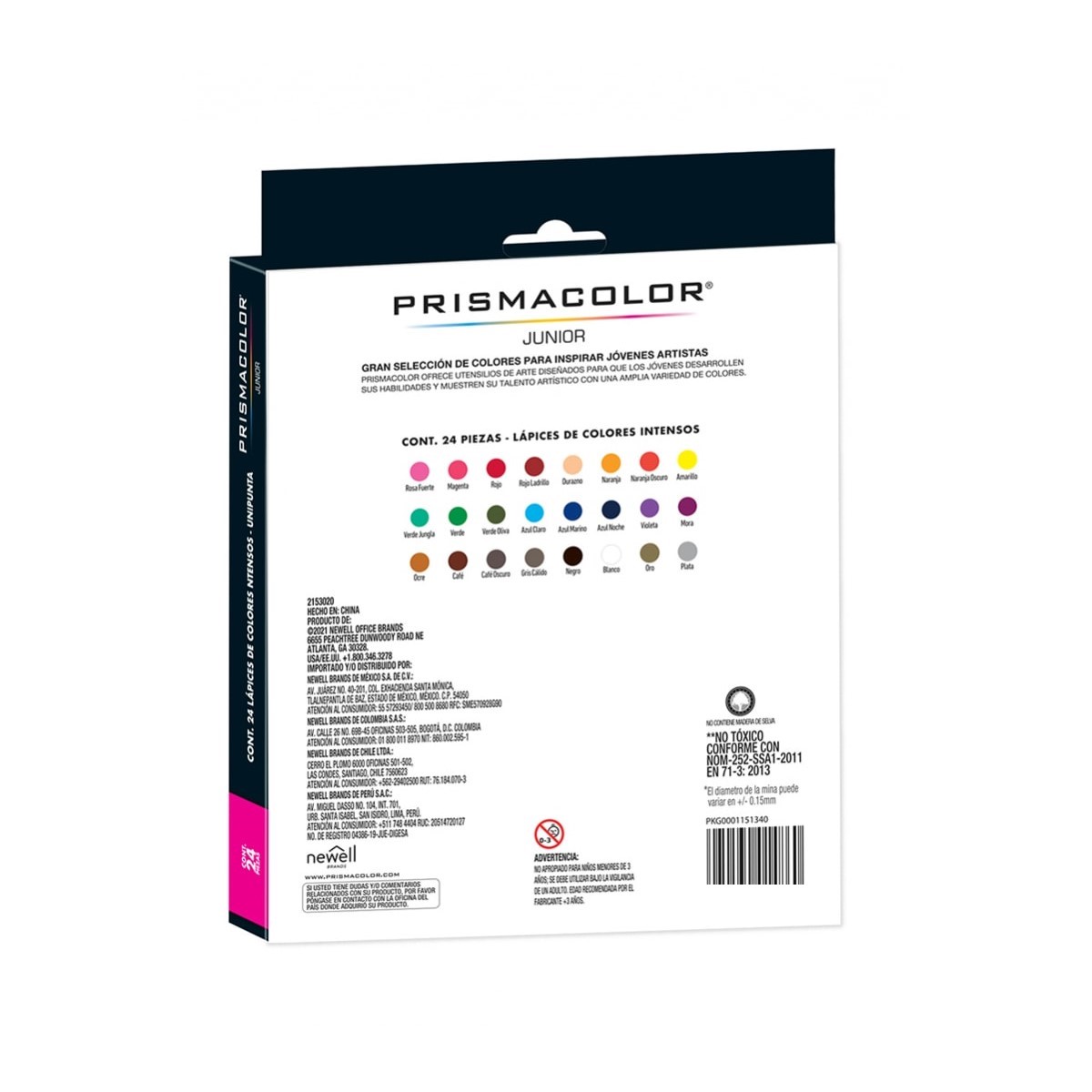 Set Lápices de Colores Prismacolor Junior 24 pzas + Lápices de Grafito Mirado 10 Piezas