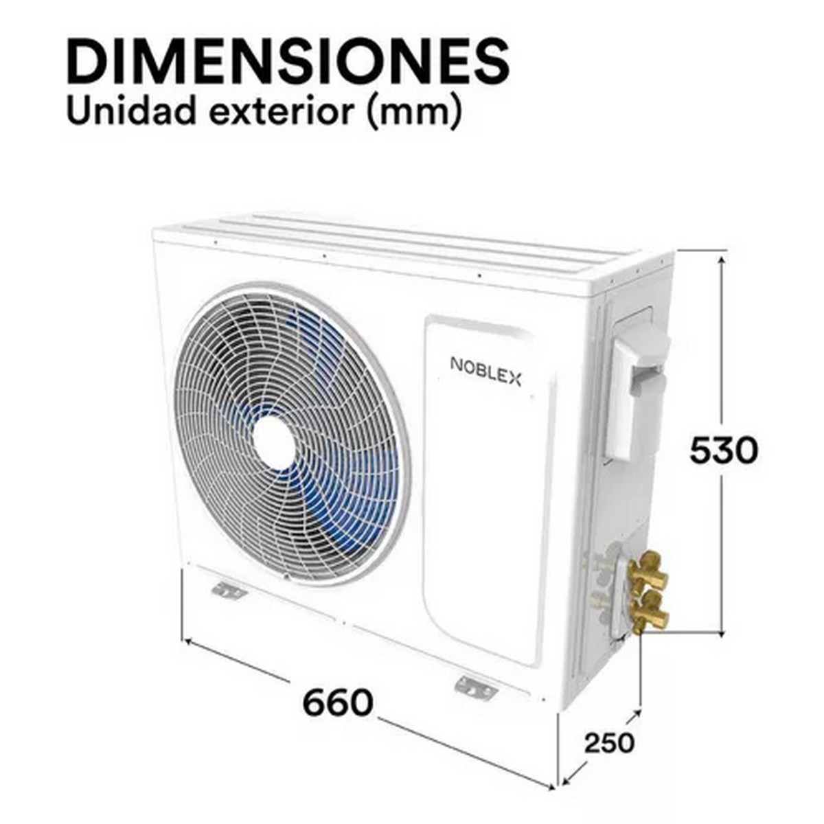 Aire Acondicionado Noblex Split Inverter Frío 12000 Btu 230v
