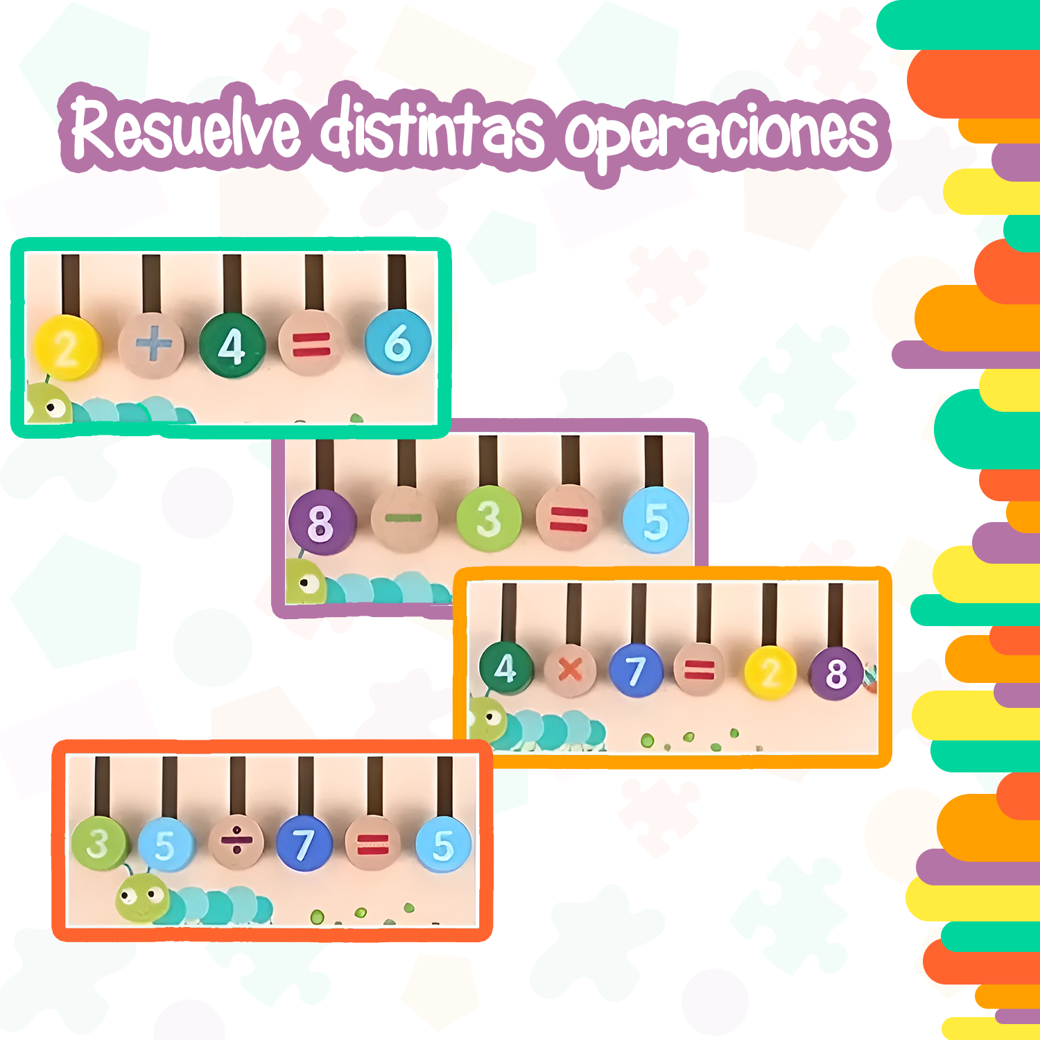 Tablero de operaciones matemáticas
