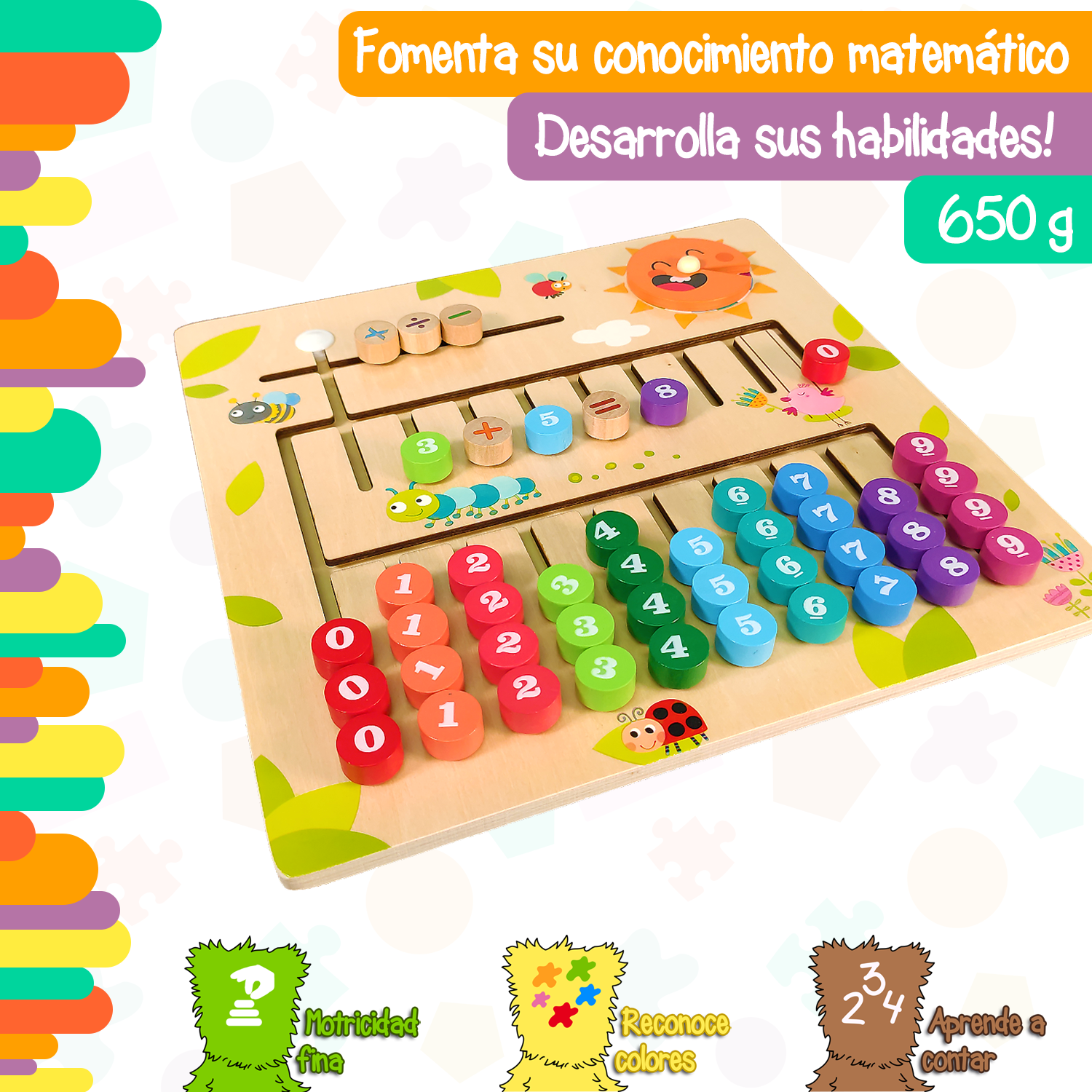 Tablero de operaciones matemáticas