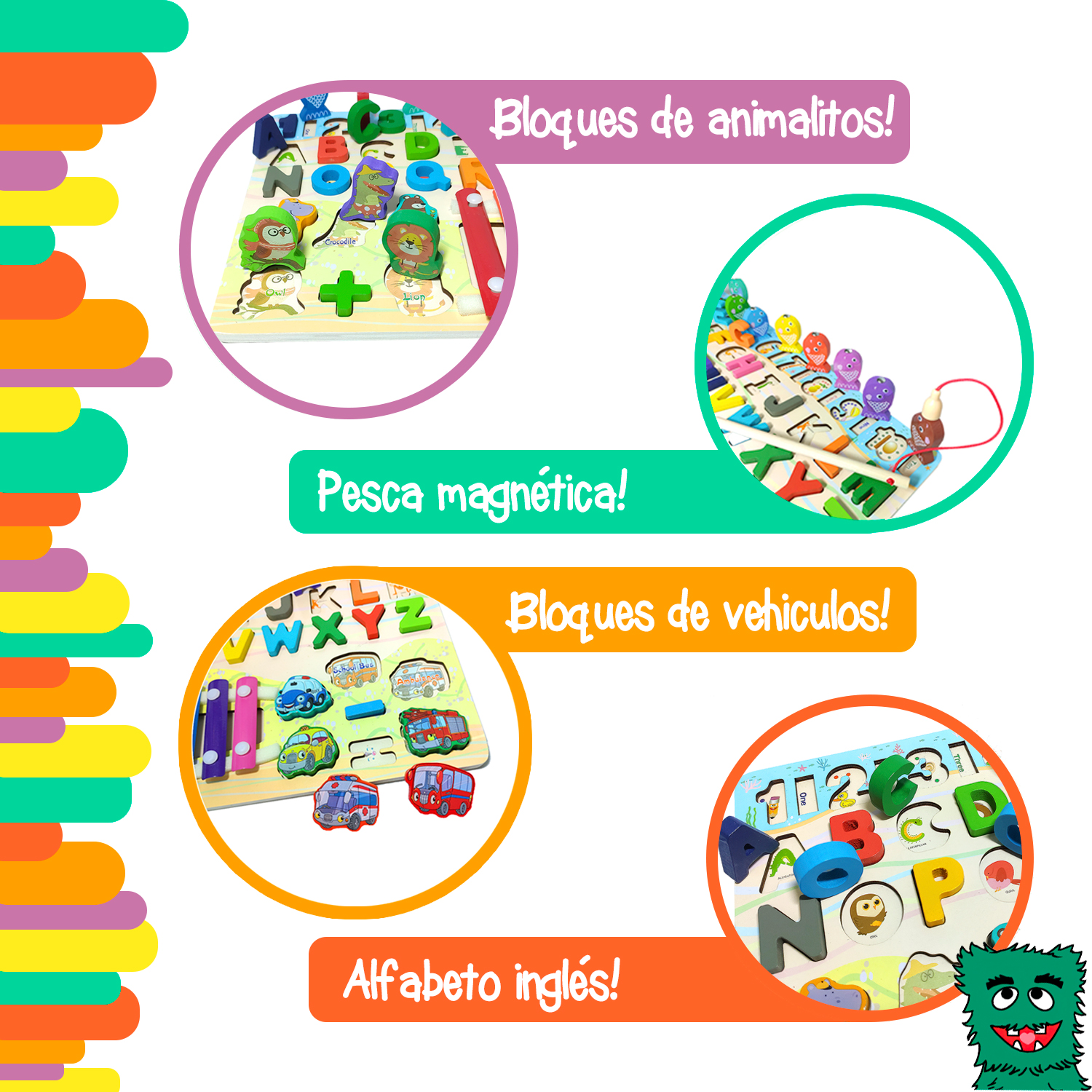 Tablero musical con xilófono