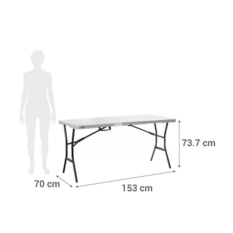 Mesa Plegable de 1.53 metros Life Time 109606 SMAC