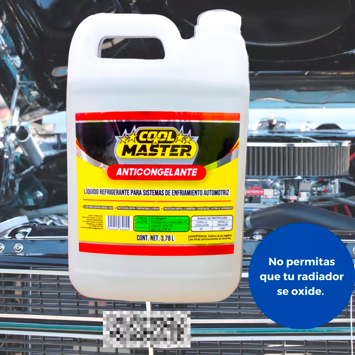 Anticongelante Verde Cool Master Galón 3.78lt Listo Pa Usar