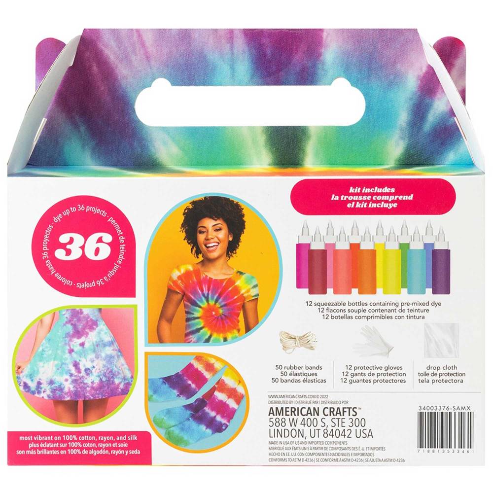 Pinturas para Tela Tie Diy, Pintura Textil para Ropa, 12 pzas de 118 ml