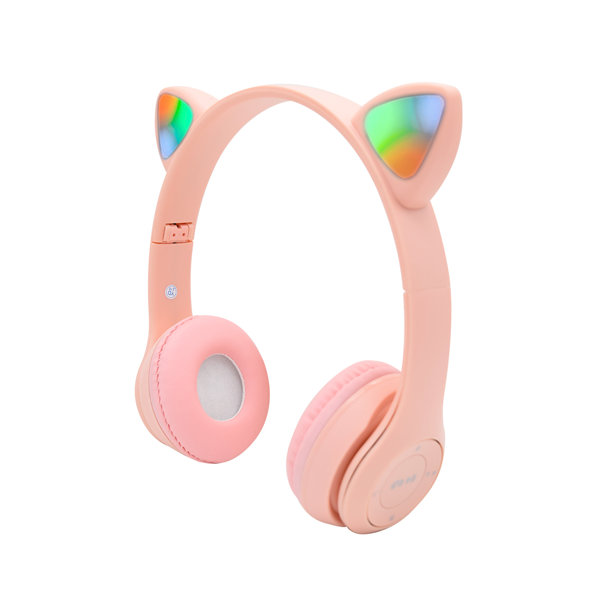 Audífonos Bluetooth con Diadema y Orejas de Gato Luz Led