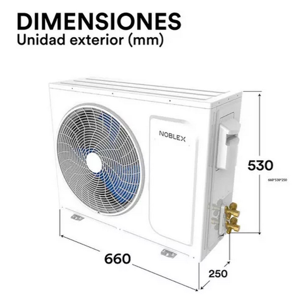 Aire Acondicionado Noblex Split Frío Calor 12000 Btu 115v