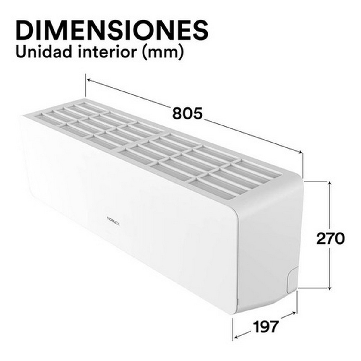 Aire Acondicionado Noblex Split Frío 12000 Btu 115v