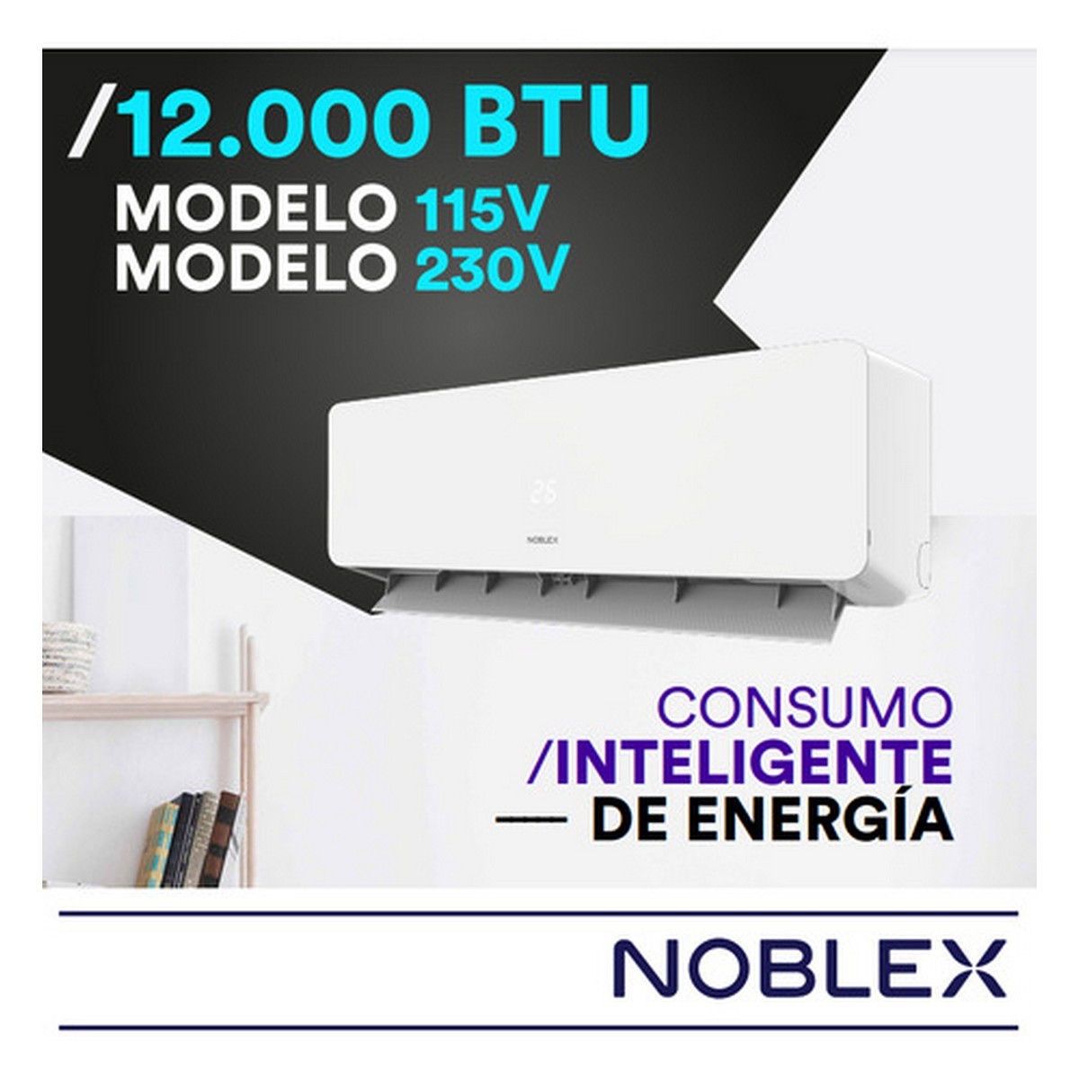 Aire Acondicionado Noblex Split Frío 12000 Btu 115v