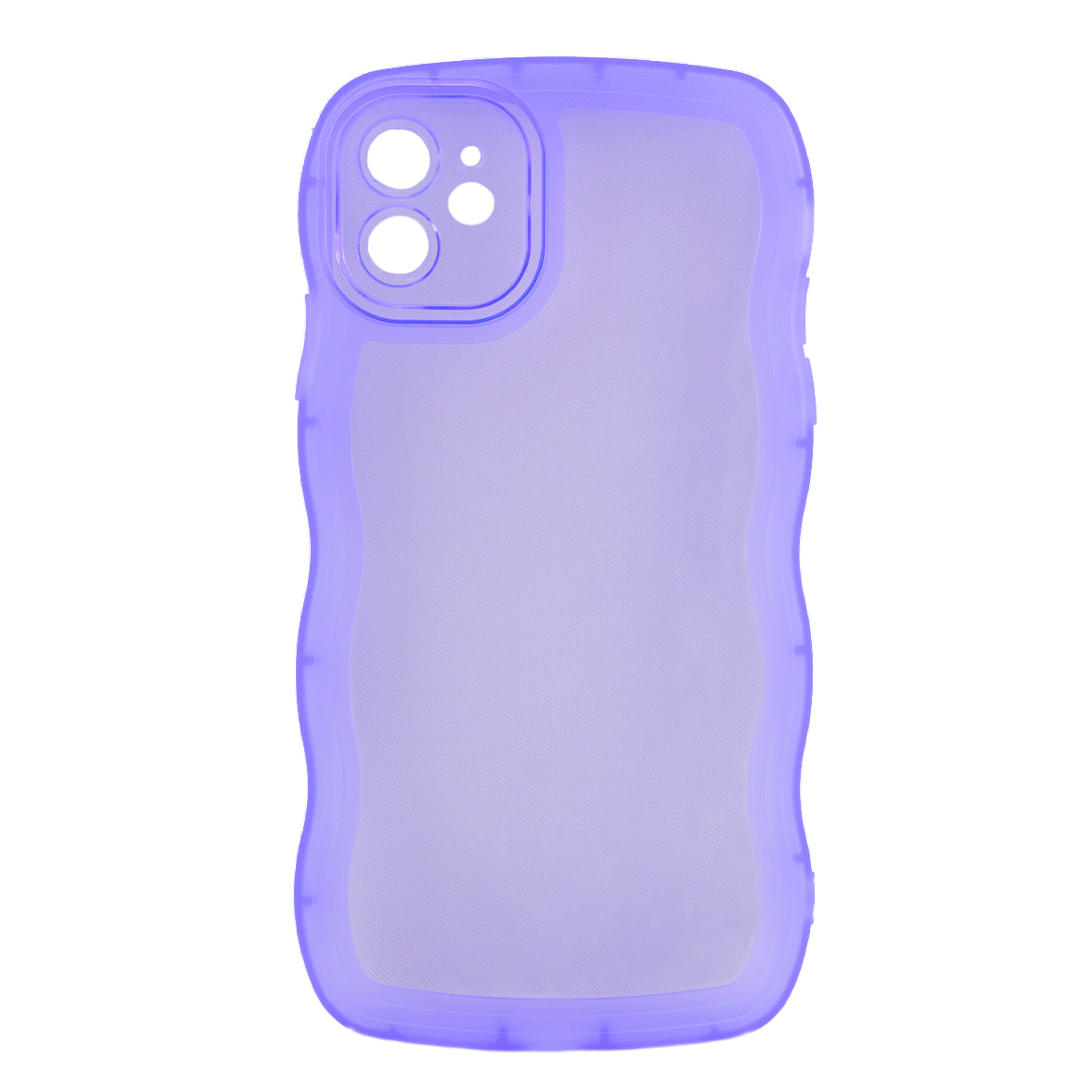 KIT Funda + Mica 9D para IPHONE 11 Diseño Curly Case Color Lila