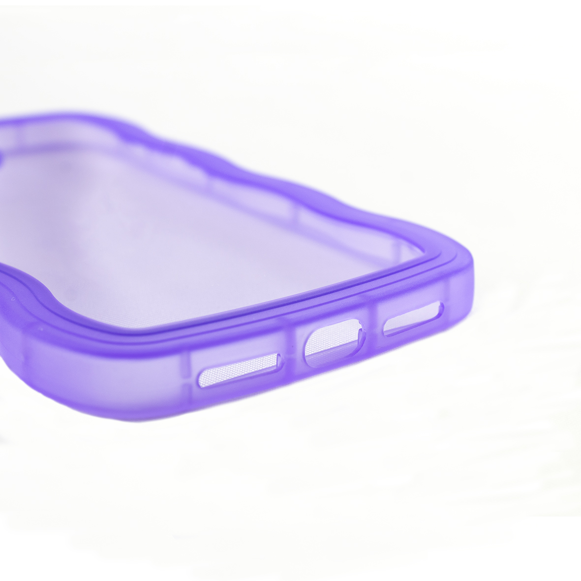 KIT Funda + Mica 9D para IPHONE 11 Diseño Curly Case Color Lila