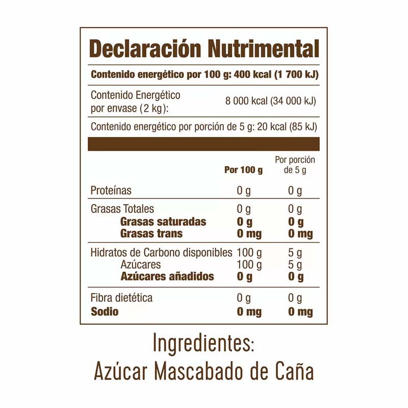 Zulka Azucar Mascabado 2 kg