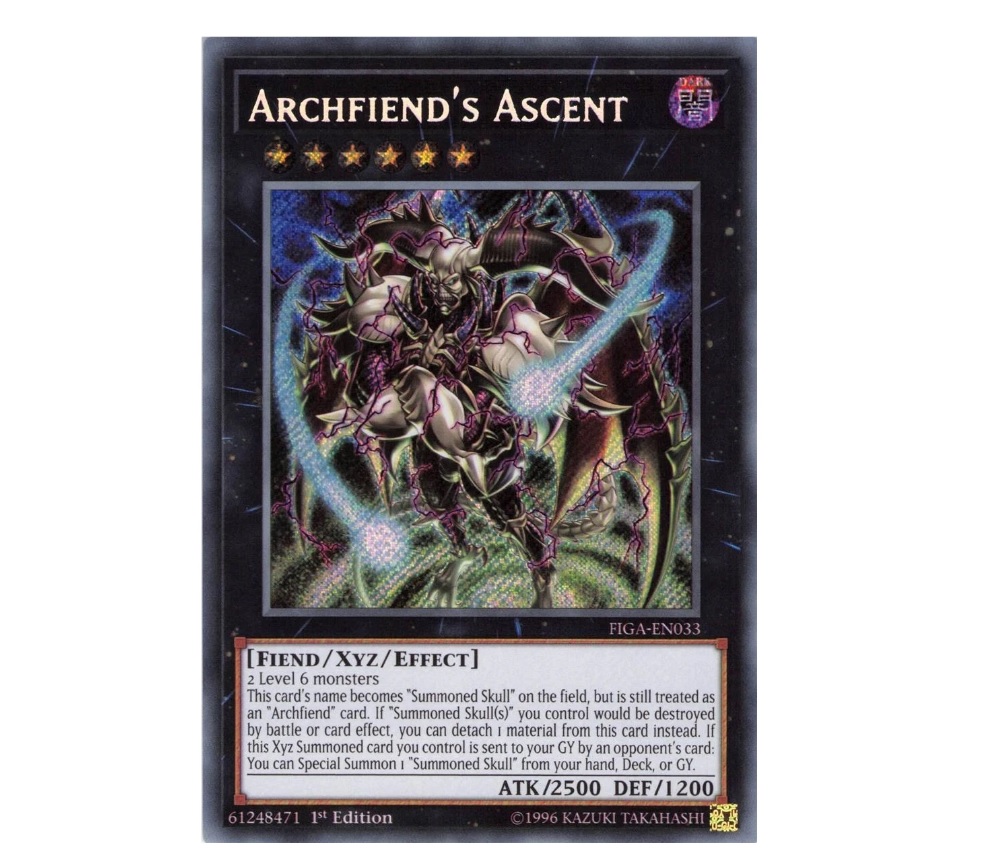 Yugioh Archfiend's Ascent Secret 1st Edition - Konami