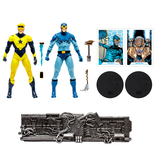McFarlane Toys Dc Multiverse Blue Beetle & Booster Gold: Blue and Gold