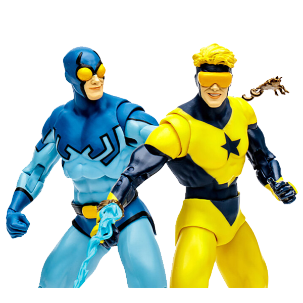 McFarlane Toys Dc Multiverse Blue Beetle & Booster Gold: Blue and Gold