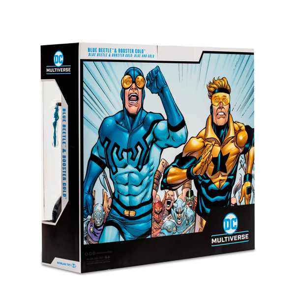 McFarlane Toys Dc Multiverse Blue Beetle & Booster Gold: Blue and Gold