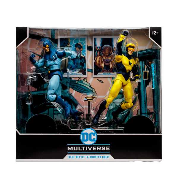 McFarlane Toys Dc Multiverse Blue Beetle & Booster Gold: Blue and Gold