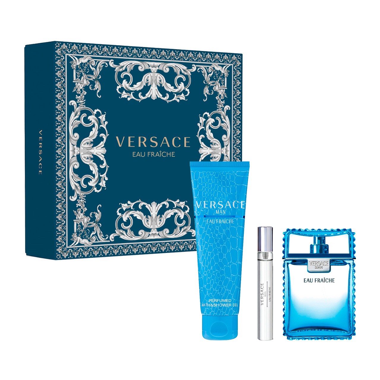 Estuche Versace Man Eau Fraiche 3 pzs Hombre
