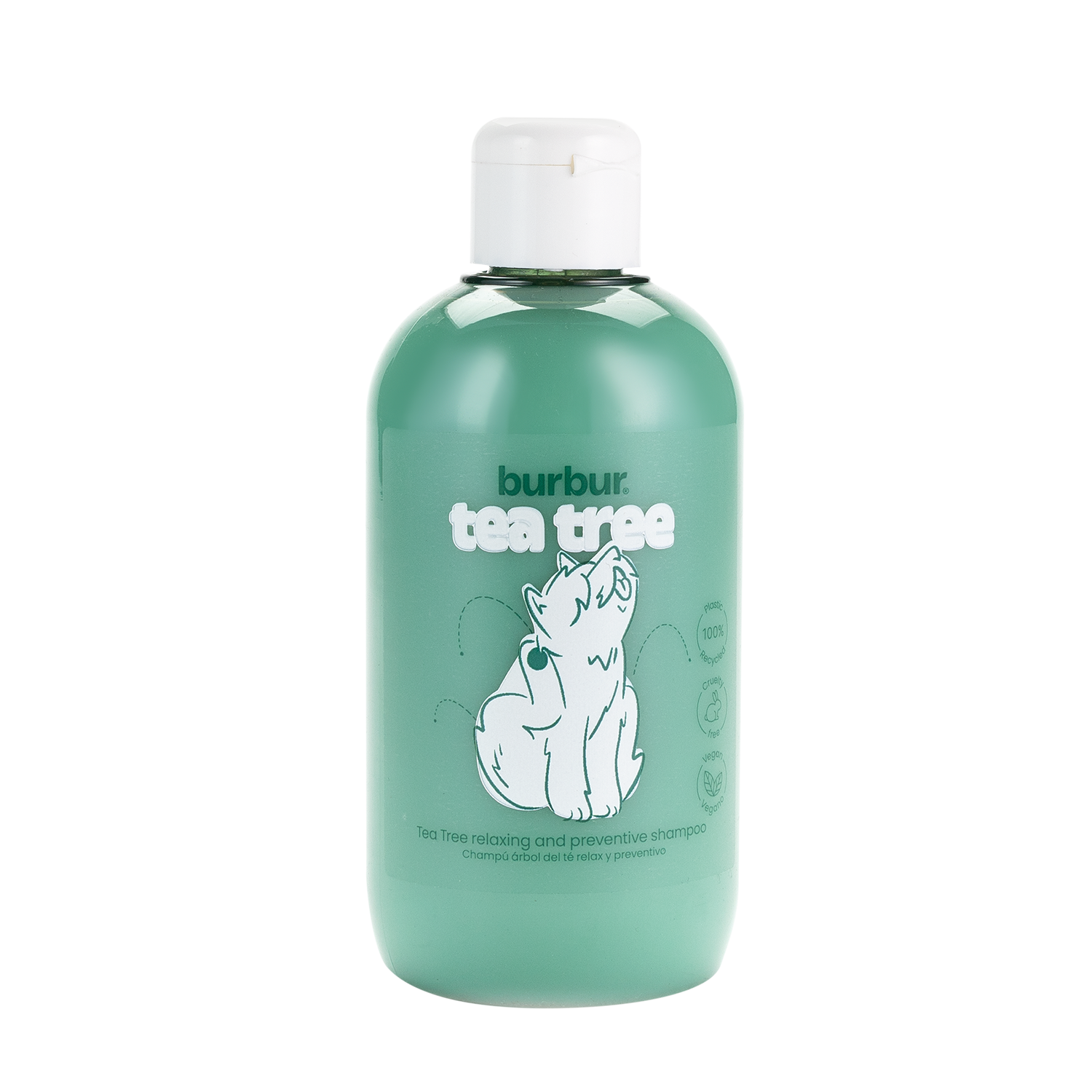 Burbur Shampoo Tea Tree para Perros y Gatos Repelente de 400 ml