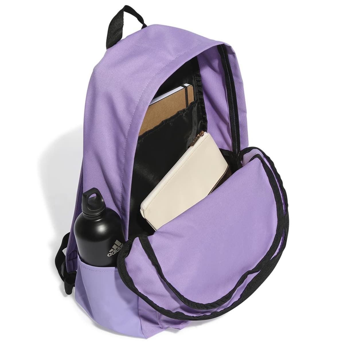 Mochila backpack escolar adidas color lila para mujer, mod. 1101003