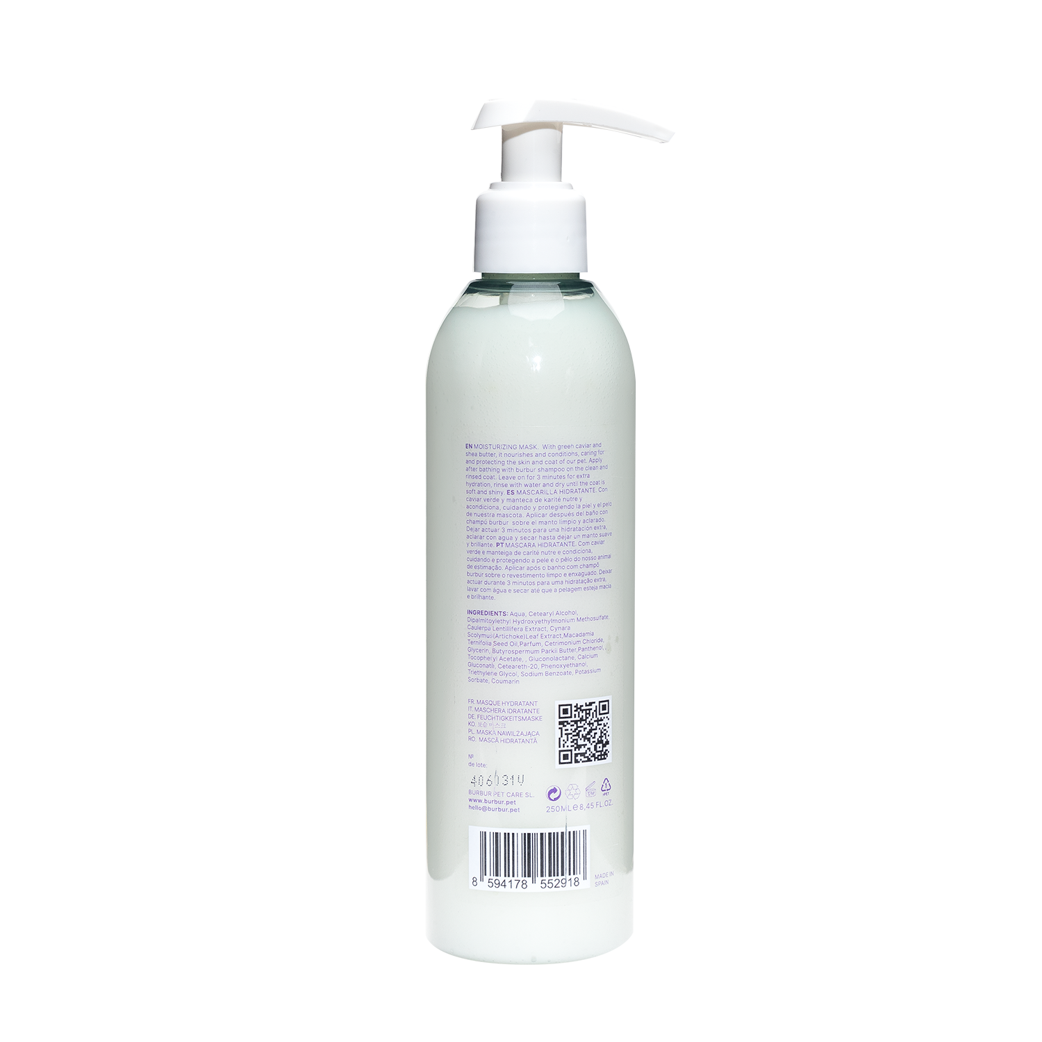 burbur Mascarilla Hidratante con Manteca de Karité de 250 ml