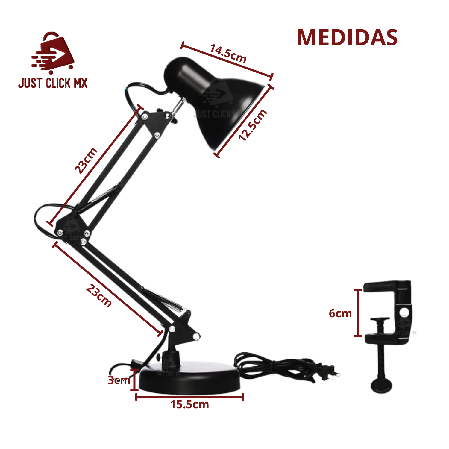 Lámpara de Brazo Giratorio 360 Para Escritorio