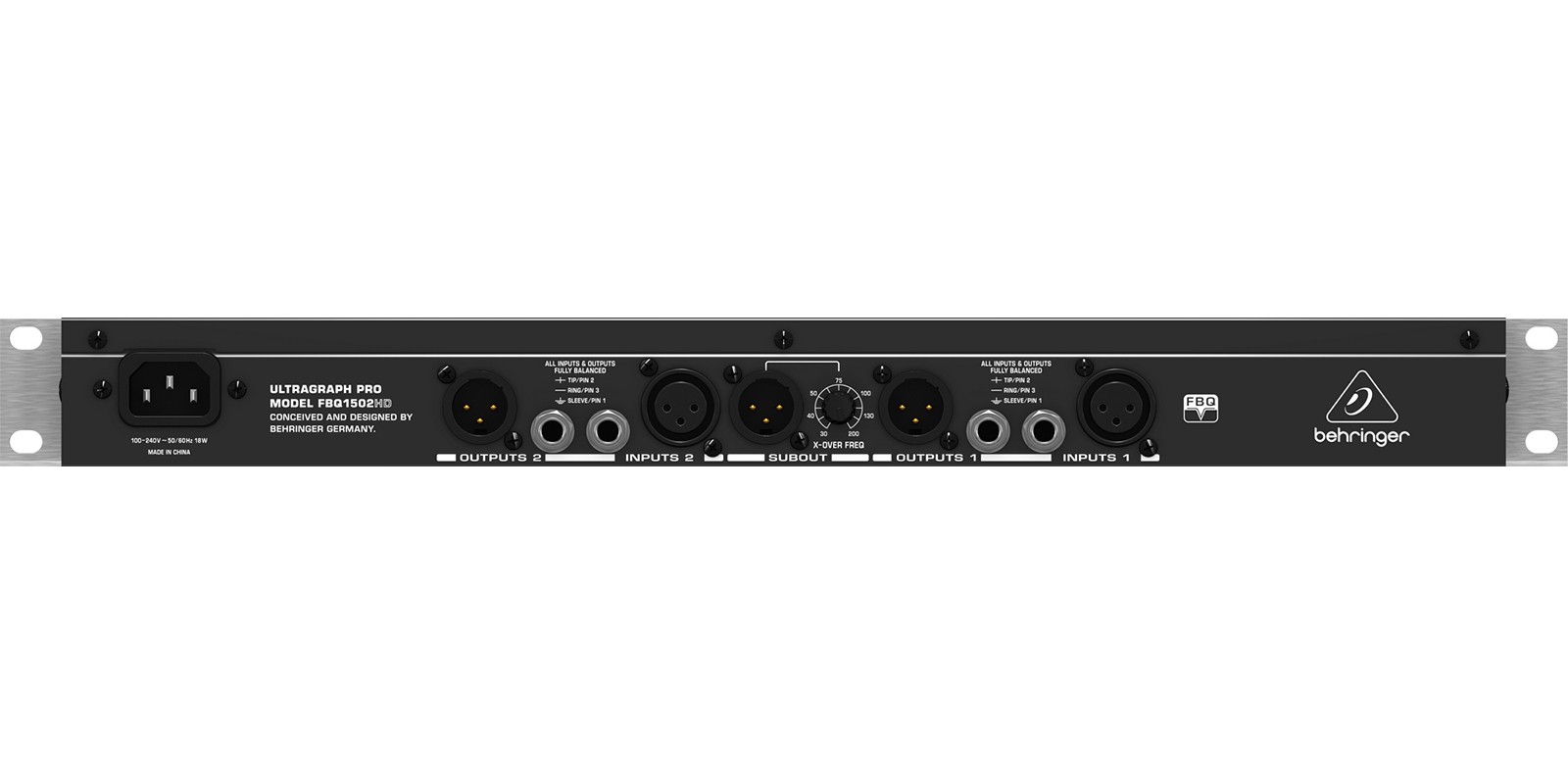 Ecualizador Behringer Gráfico Estéreo Modelo FBQ1502HD.