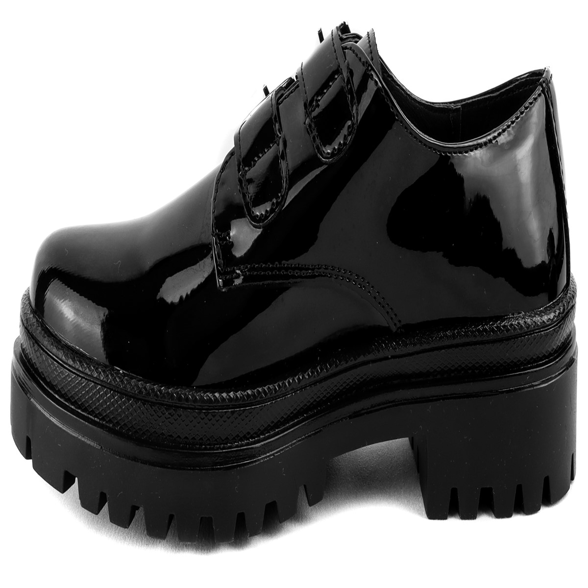 Zapato Juvenil Merlina Charol Negro Moda Blasito 21e10-1