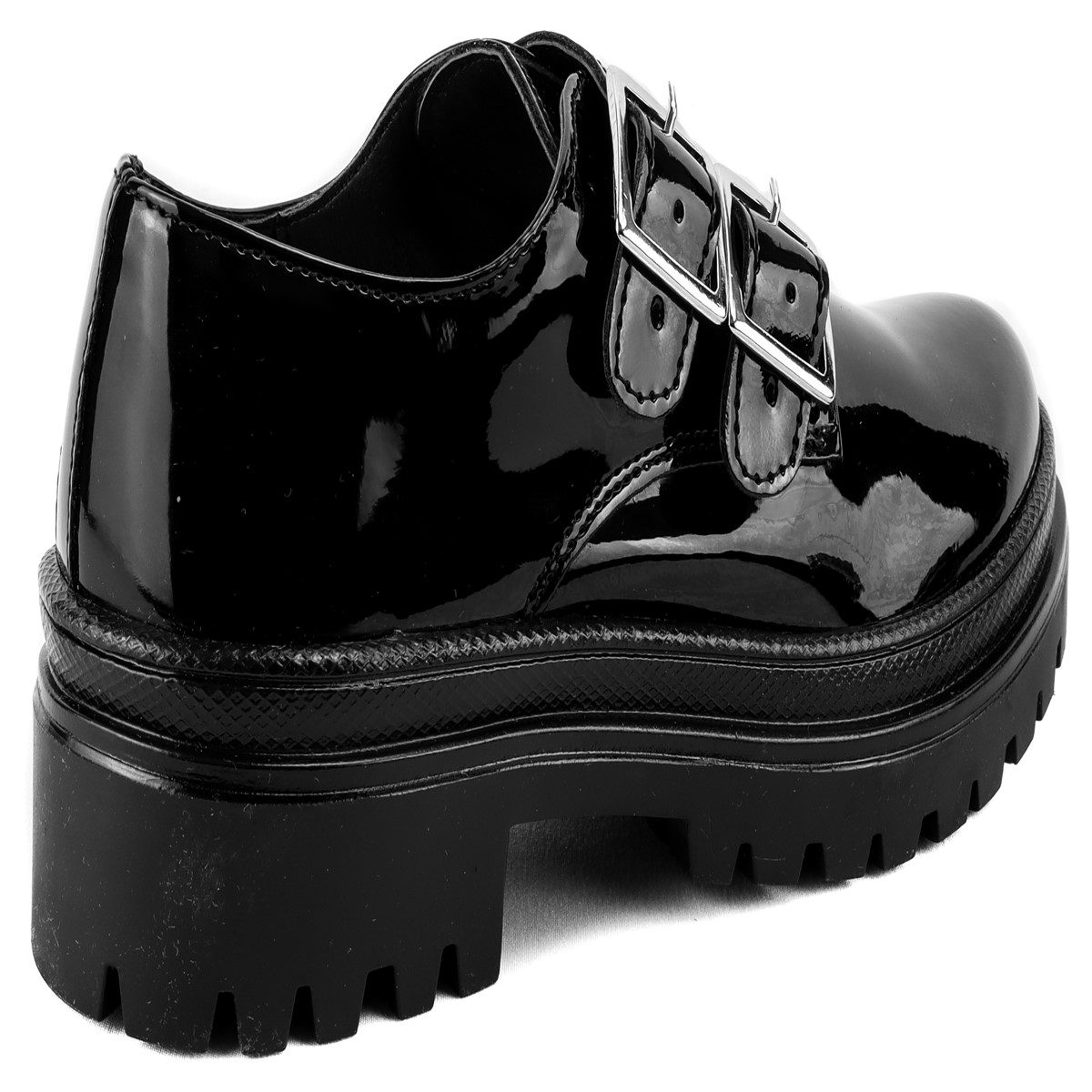 Zapato Juvenil Merlina Charol Negro Moda Blasito 21e10-1