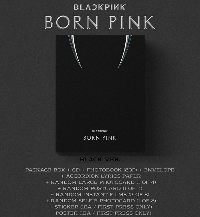 BLACKPINK - Born Pink (Box Set Ver. Black) 2nd Album kpop