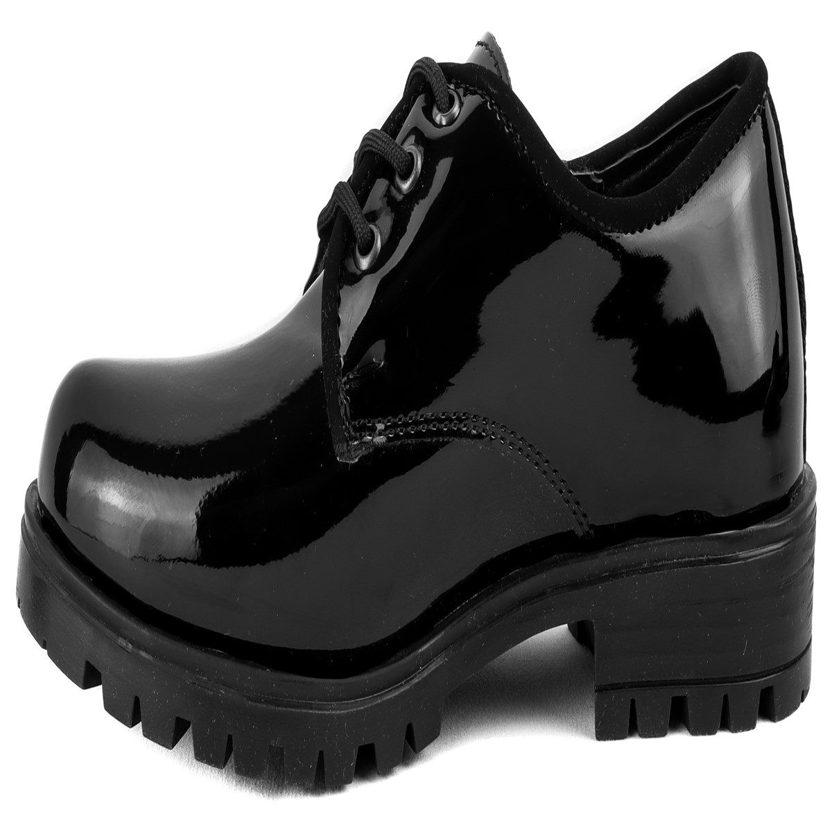 Zapato Juvenil Merlina Charol Negro Casual Blasito 19e151-1.