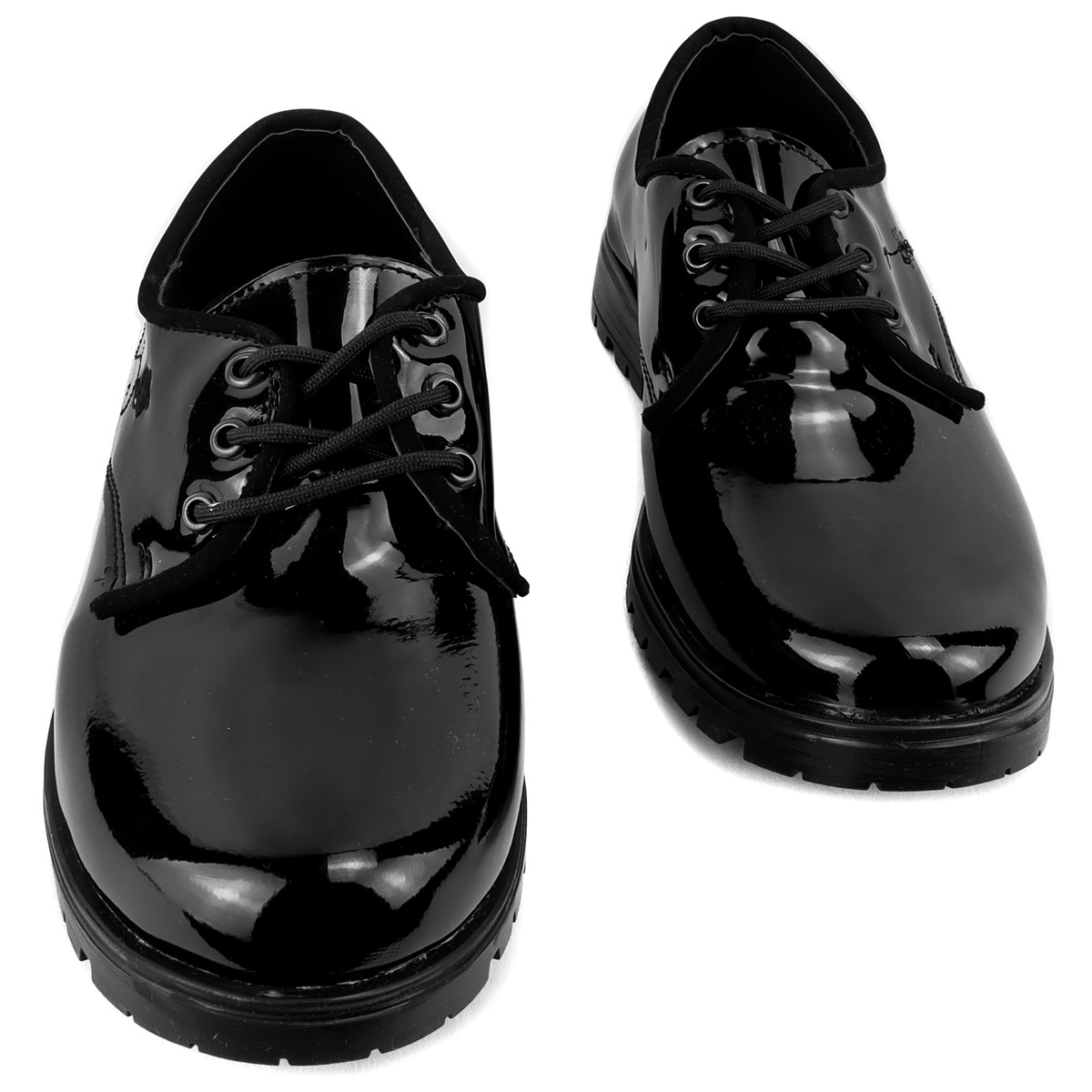 Zapato Juvenil Merlina Charol Negro Casual Blasito 19e151-1.