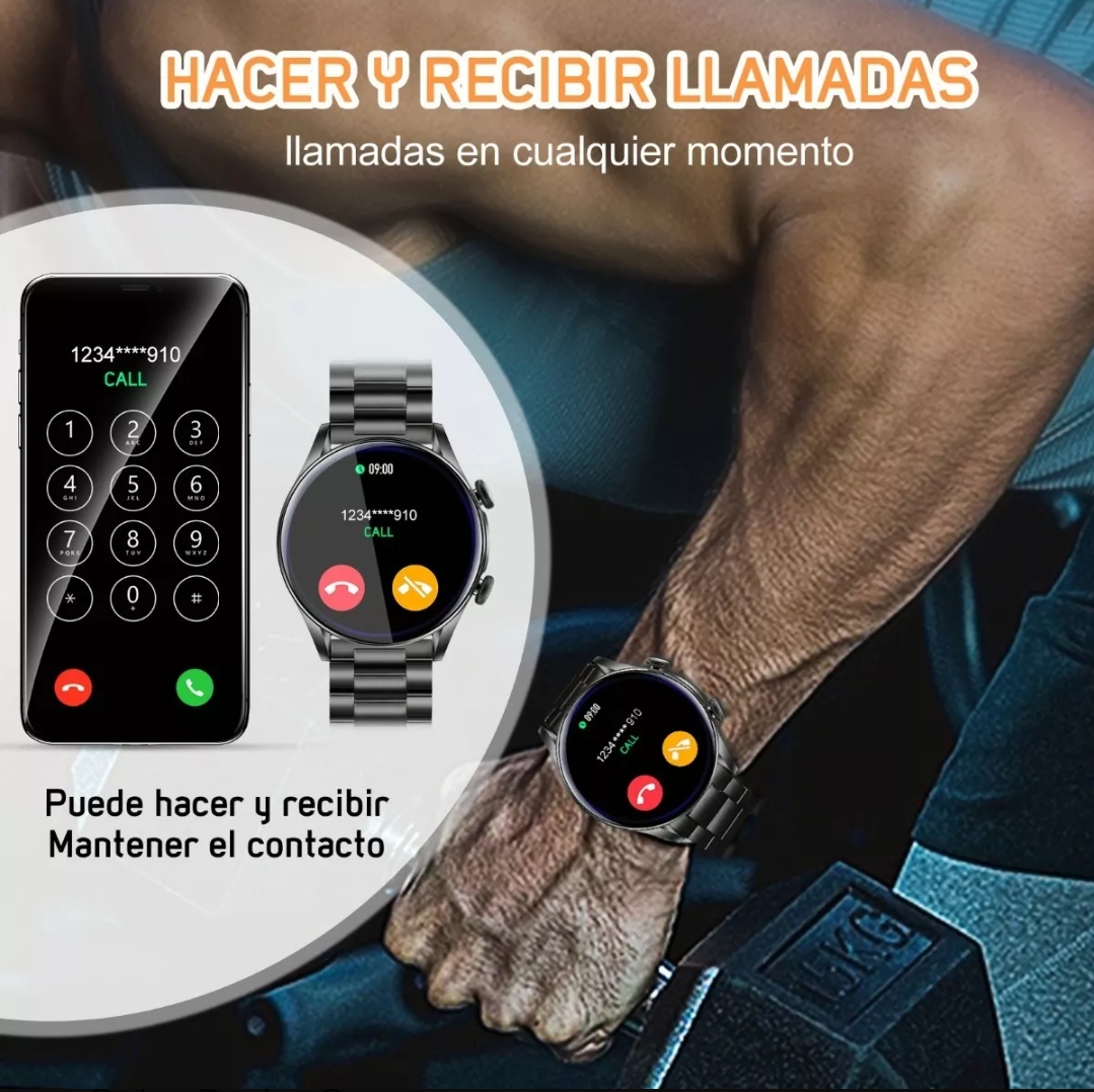 Amazfit GTR 3 Pro Reloj inteligente para hombre, batería de 12 días, Alexa,  llamadas y texto