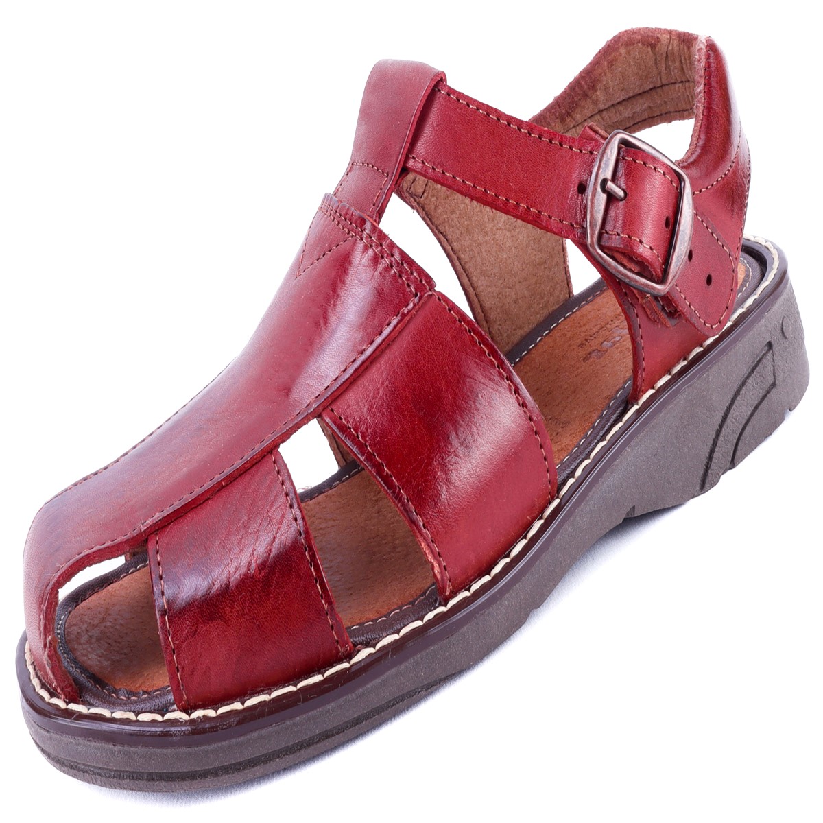 Huarache Caballero 100% Piel Sandalia Playa Cómodos 445.
