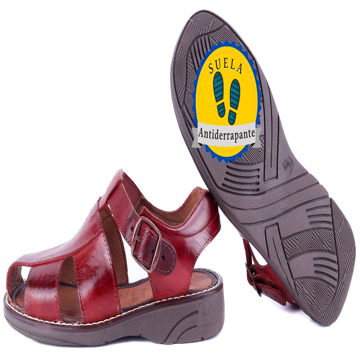 Huarache Caballero 100% Piel Sandalia Playa Cómodos 445.