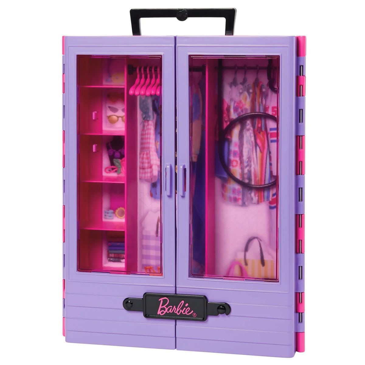 Armario Closet portatil Barbie Fashionista con Muñeca Mattel