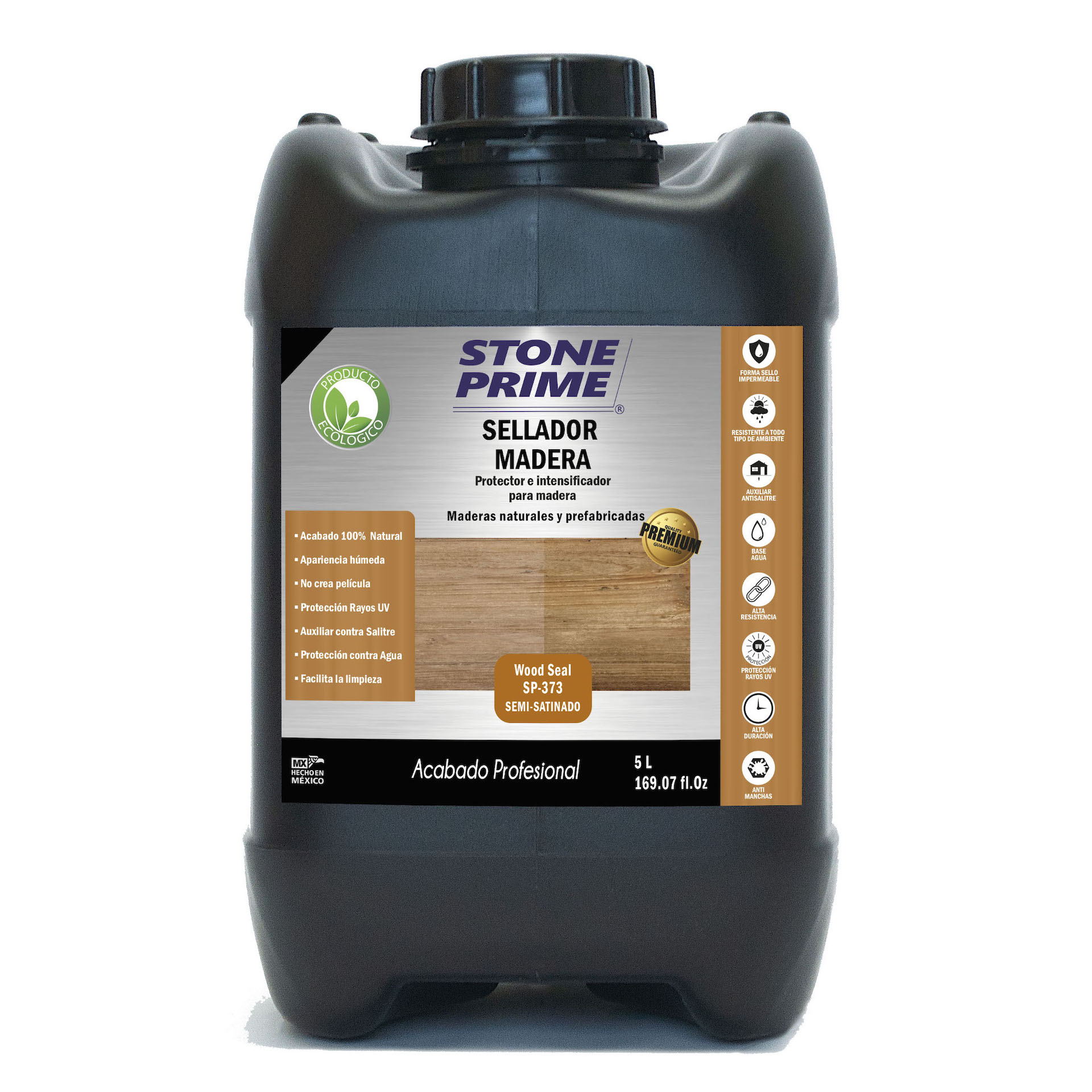 Sellador para madera Stone Prime Apariencia húmeda 5 litros