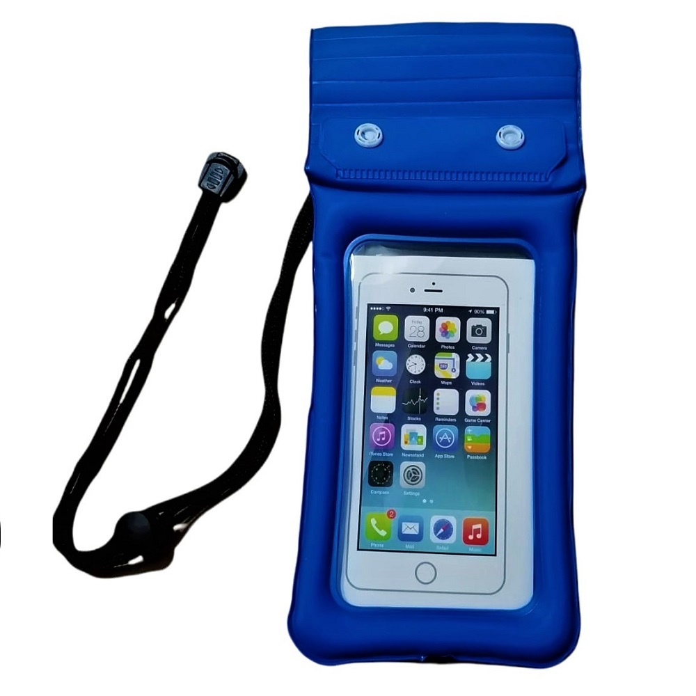 Funda para Celular Sumergible con TRIPLE BROCHE DE SEGURIDAD Y FLOTADOR