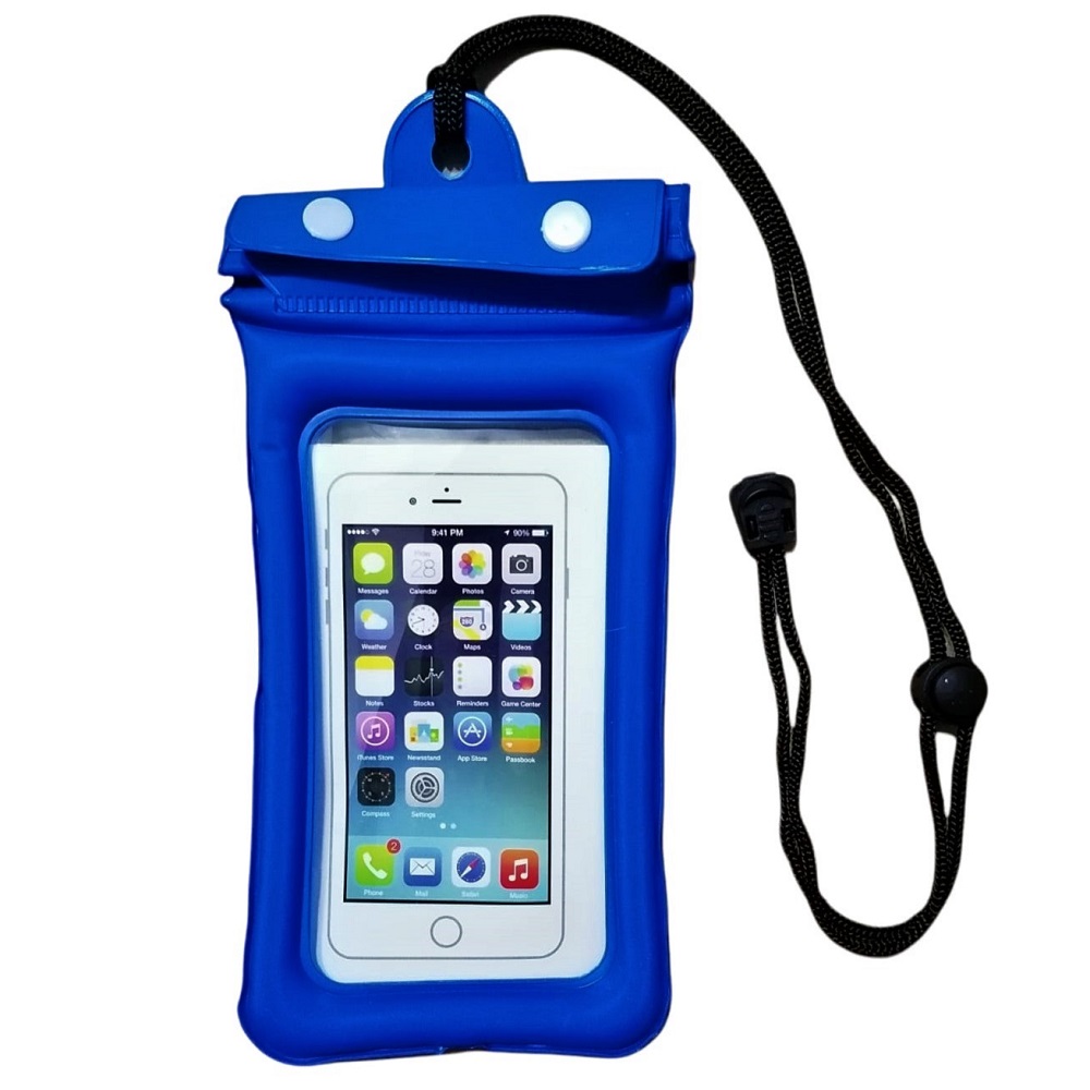 Funda para Celular Sumergible con TRIPLE BROCHE DE SEGURIDAD Y FLOTADOR