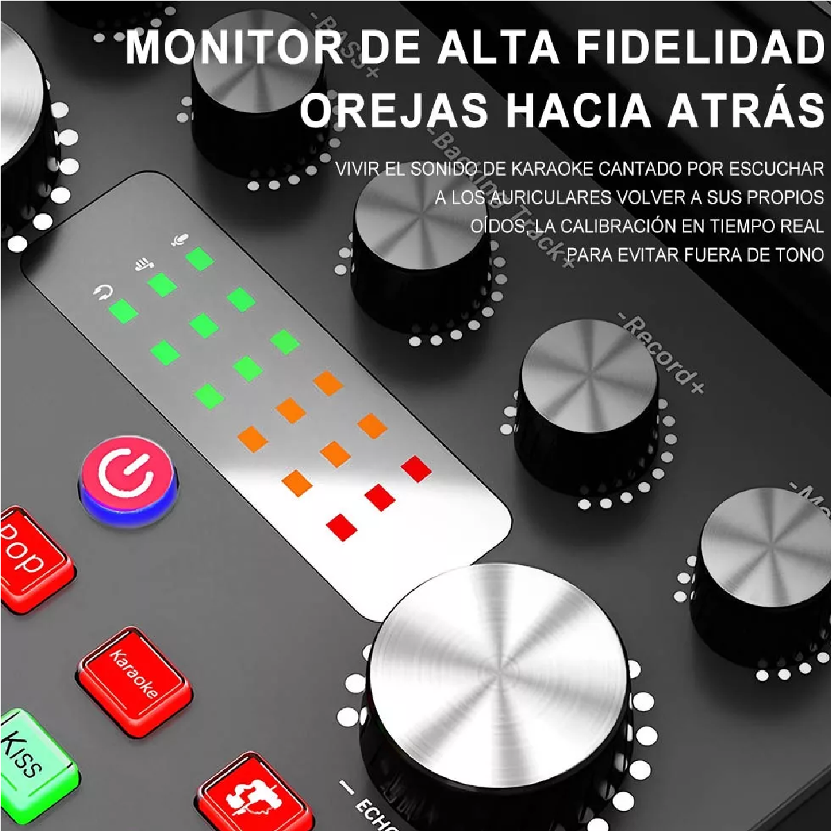 Mezcladora De Audio V8s Con Tarjeta De Sonido Para Podcast
