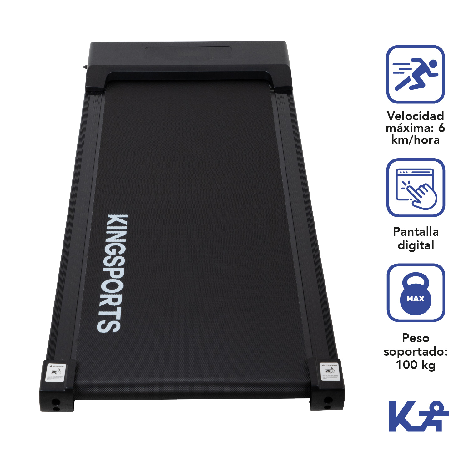 Caminadora Electrica Portatil 110V Color Gris Cardio Fitness