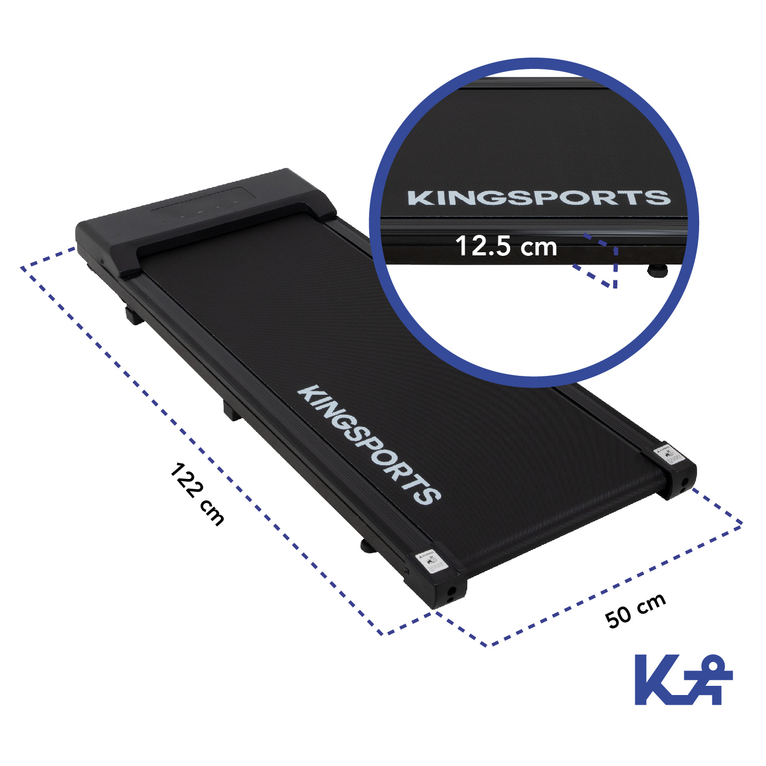 Caminadora Electrica Portatil 110V Color Gris Cardio Fitness