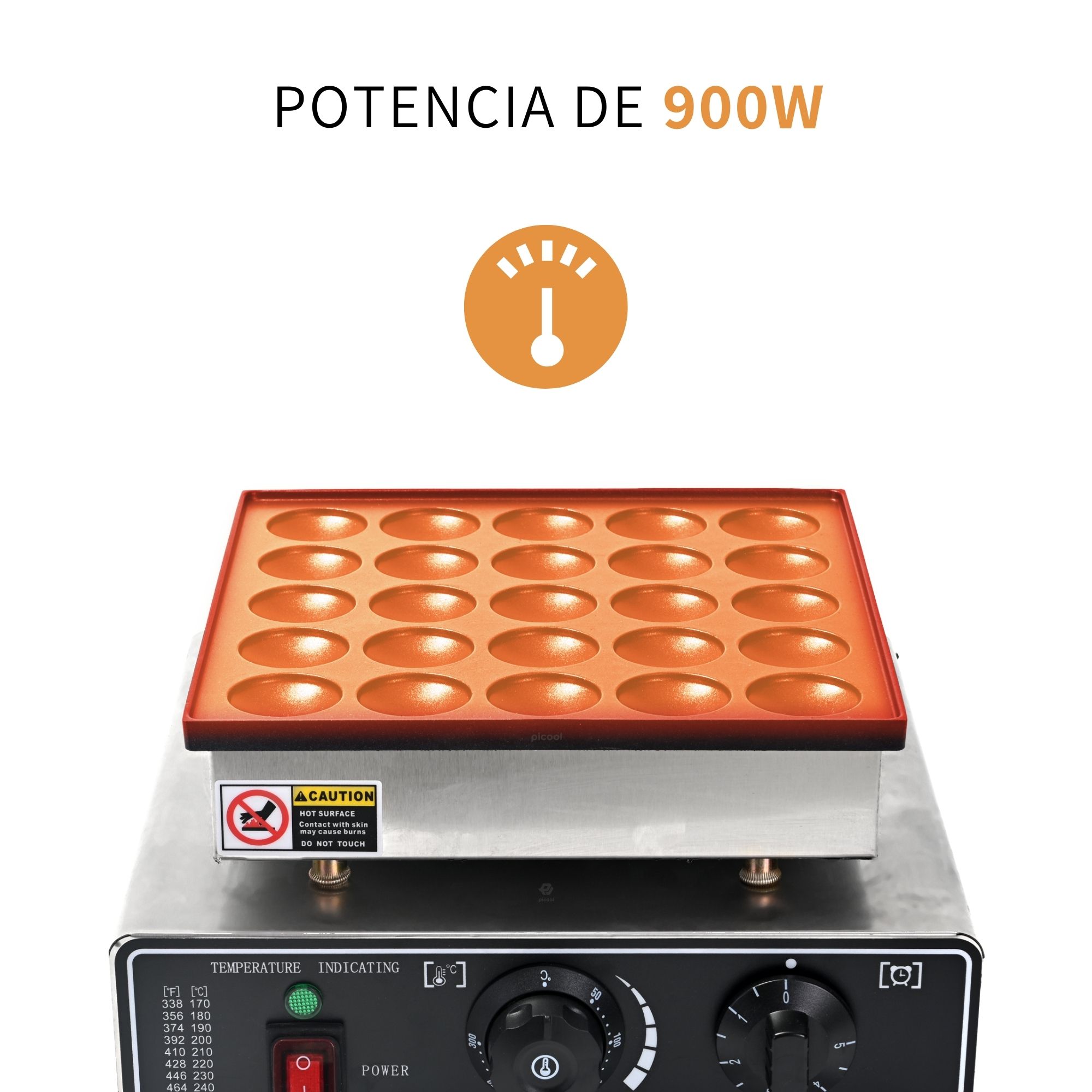 Máquina 25 Mini Hotcakes Eléctrica Industrial Muffin