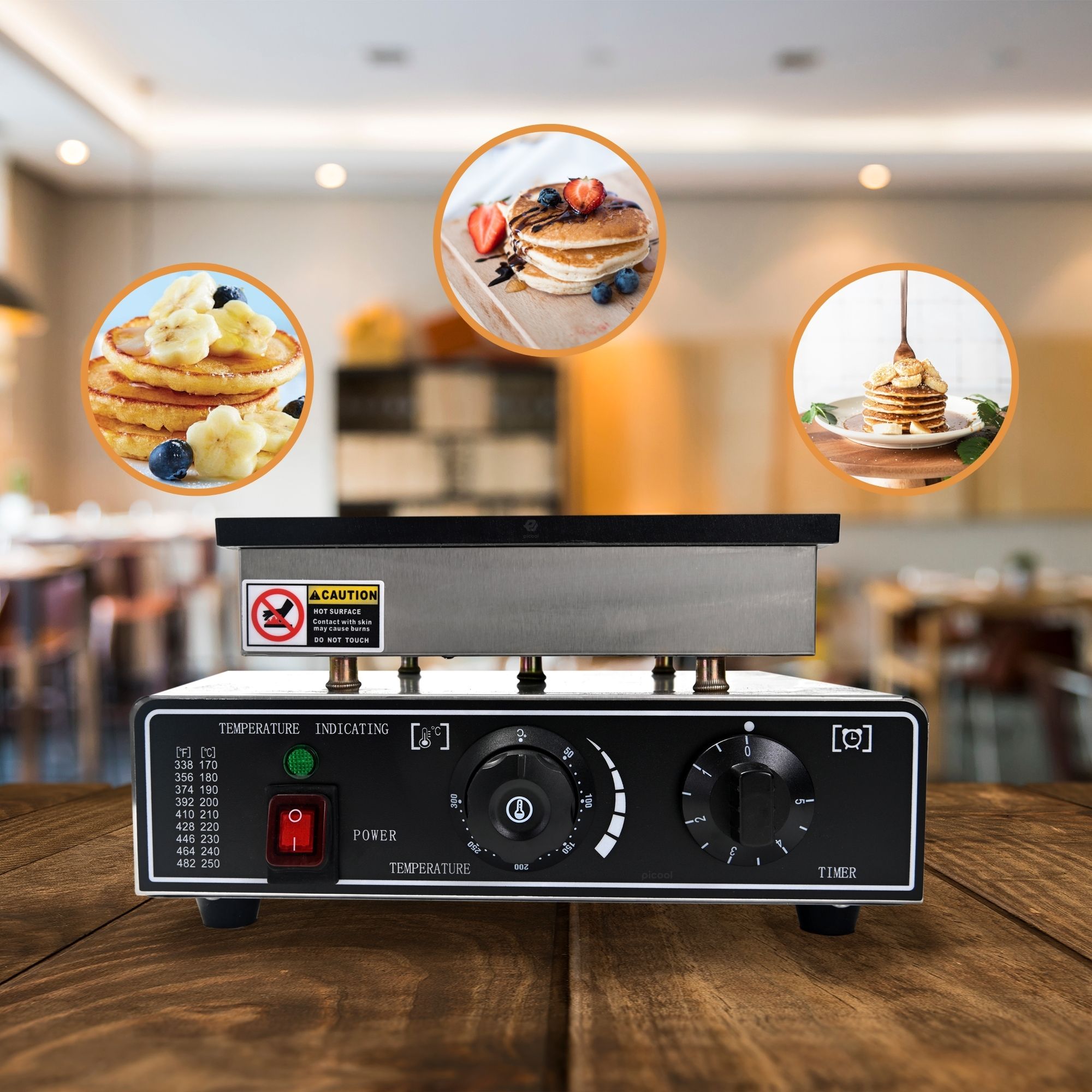 Máquina 25 Mini Hotcakes Eléctrica Industrial Muffin