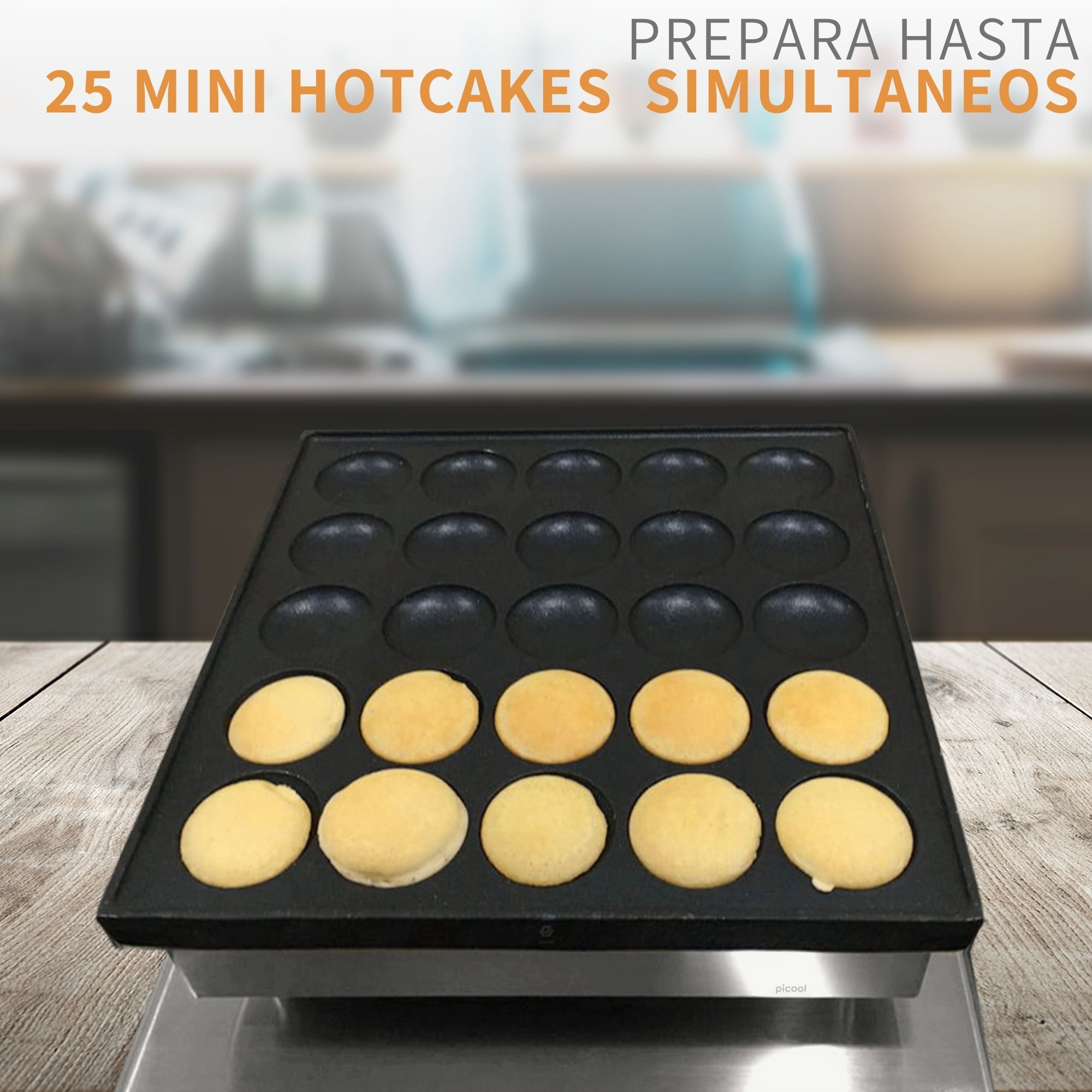 PICOOL Maquina 25 Mini HotCakes Electrica Industrial Muffin,maquina mini  para hacer hotcakes,maquina mini para hotcakes electrica tipo industrial, maquina industrial para hacer hotcakes electrica : : Hogar y  Cocina